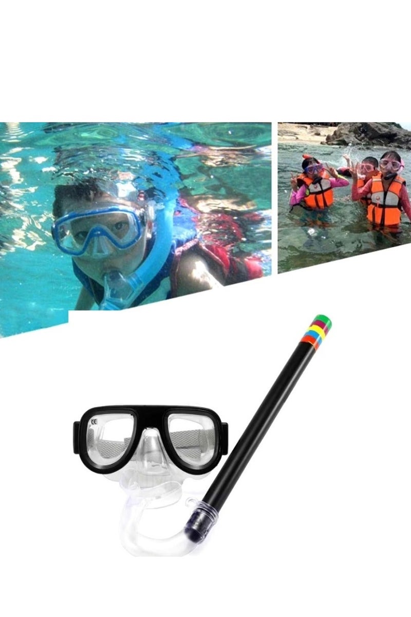 رونق مجموعة غطس للأطفال، قناع غطس بحزام قابل للتعديل، قناع غطس مضاد للضباب، نظارات سباحة للأطفال للأولاد والبنات، من سن 6 إلى 14 عامًا - مستلزمات السباحه- نضارات سباحه للاطفال- ادوات سباحه - مجوعه الغطس للاطفال. - Image 5